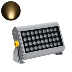 FLOODHENA 90639 Προβολέας Σποτ Wall Washer LED 36W 3240lm 30° AC 220-240V Αδιάβροχο IP65 Θερμό Λευκό 2700K - Bridgelux SMD Chip - Γκρι Ανθρακί - Μ30 x Π6 x Υ17cm - 3 Χρόνια Εγγύηση