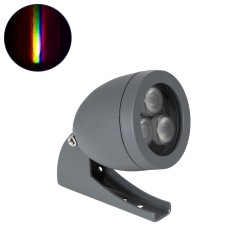 TREESPO 90467 Φωτιστικό Σποτ για Φυτά - Δέντρα LED 6W 630lm 15° DC 24V Αδιάβροχο IP67 Πολύχρωμο RGBW Dimmable DMX512 - Bridgelux SMD Chip - Γκρι Ανθρακί - Μ6.6 x Π9 x Υ12cm - 3 Χρόνια Εγγύηση