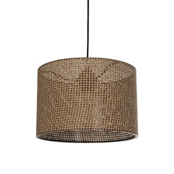 CLAIRIE 203-0135 Μοντέρνο Κρεμαστό Φωτιστικό Οροφής με Ντουί 1 x E27 AC 220-240V IP20 - Καφέ - Μ30 x Π30 x Υ22cm