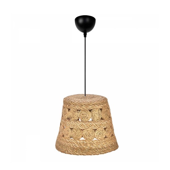 PANIER 204-0171 Boho Κρεμαστό Φωτιστικό Καμπάνα Μονόφωτο 1 x E27 IP20 Μπεζ Σχοινί - Μ32 x Π32 x Υ30cm PANIER 204-0171 Boho Κρεμαστό Φωτιστικό Καμπάνα Μονόφωτο 1 x E27 IP20 Μπεζ Σχοινί - Μ32 x Π32 x Υ30cm