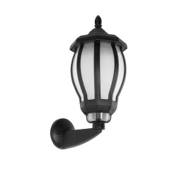 VERDI 203-0229 Vintage Φωτιστικό Τοίχου - Απλίκα με Ντουί 1 x E27 AC 220-240V IP44 - Μαύρο - Μ18 x Π25 x Υ40cm