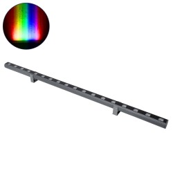 WASHERPANDA 90585 Μπάρα Φωτισμού Wall Washer LED 36W 3060lm 15° DC 24V Αδιάβροχο IP67 Πολύχρωμο RGBW Dimmable DMX512 - Bridgelux SMD Chip - Γκρι Ανθρακί - Μ100 x Π4 x Υ3.5cm - 3 Χρόνια Εγγύηση