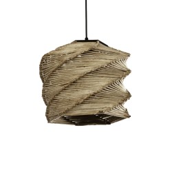 HUSLE 205-0045 Boho Κρεμαστό Φωτιστικό Οροφής με Ντουί 1 x E27 AC 220-240V IP20 - Μπεζ - M31 x Π31 x Υ28cm