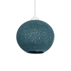 SOLEI 205-0012 Boho Κρεμαστό Φωτιστικό Οροφής με Ντουί 1 x E27 AC 220-240V IP20 - Τιρκουάζ - M20 x Π20 x Υ25cm