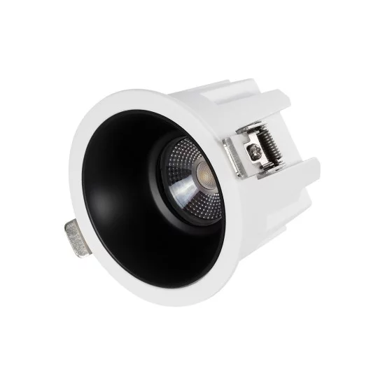 DUSTY 60340 Χωνευτό Downlight Σποτ LED 12W 1380lm 45° AC 220-240V Αδιάβροχο IP65 Φυσικό Λευκό 4500K - Bridgelux COB Chip & TÜV SÜD Driver - Λευκό & Μαύρο Ματ - Μ8.5 x Π8.5 x Υ7cm / Q7.2cm - 5 Χρόνια Εγγύηση