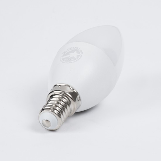 60004 Λάμπα LED E14 C37 Κεράκι 6W 582lm 260° AC 220-240V IP20 Φ3.7 x Υ10cm Φυσικό Λευκό 4500K - 3 Years Warranty