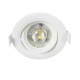 DE VALERA 60182 Χωνευτό Κινούμενο Downlight Σποτ LED 5W 500lm 60° AC 220-240V IP20 Ψυχρό Λευκό 6000K - Bridgelux SMD Chip & TÜV SÜD Driver - Λευκό Ματ - Μ9 x Π9 x Υ4cm / Q8cm - 3 Χρόνια Εγγύηση