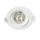 DE VALERA 60183 Χωνευτό LED Κινούμενο Spot Downlight 5W 485lm 60° AC 220-240V IP44 Φ9cm x Υ4cm - Στρόγγυλο - Λευκό - Φυσικό Λευκό 4500K - Bridgelux Chip - TÜV Certified Driver - 5 Χρόνια Εγγύηση