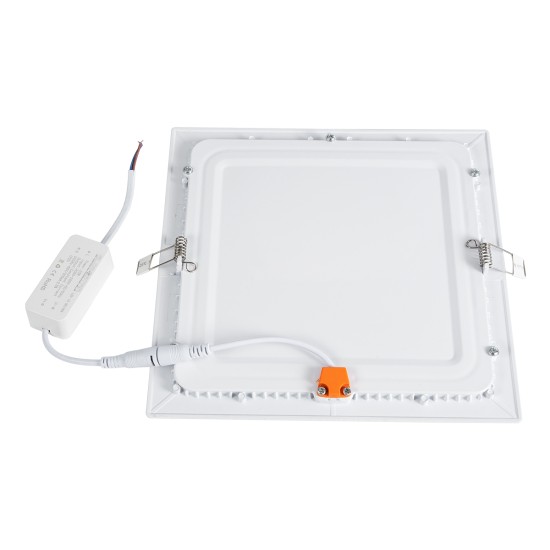 60197 Χωνευτό LED Panel 20W 2180lm 120° AC 220-240V IP20 Μ22.5 x Π22.5 x Υ1.9cm Ψυχρό Λευκό 6000K - 3 Χρόνια Εγγύηση