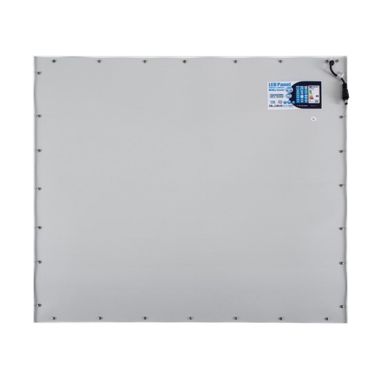 60209 Χωνευτό LED Panel Milky Super Slim 60x60cm 48W 4800lm 120° CRI≥80Ra UGR<19 AC 220-240V IP20 Μ60 x Π60 x Υ1.5cm - Ψυχρό Λευκό 6000K - TÜV Certified Driver - 5 Years Warranty