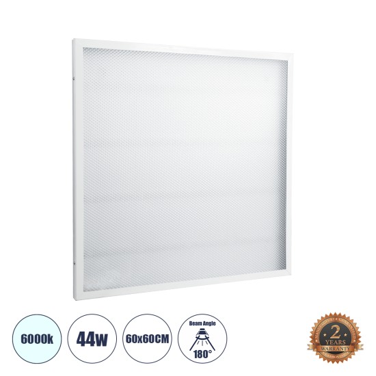 60215 LED Panel Transparent 60x60cm 44W 4400lm 120° CRI≥80Ra AC 220-240V IP20 Μ60 x Π60 x Υ2.5cm - Ψυχρό Λευκό 6000K - 2 Χρόνια Εγγύηση