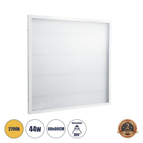 60217 LED Panel Transparent 60x60cm 44W 3960lm 120° CRI≥80Ra AC 220-240V IP20 Μ60 x Π60 x Υ2.5cm - Θερμό Λευκό 2700K - 2 Χρόνια Εγγύηση