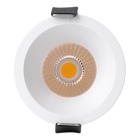 MICRO-B 60243 Χωνευτό LED Spot Downlight TrimLess Φ6cm 7W 875lm 38° AC 220-240V IP20 Φ6 x Υ7.8cm - Στρόγγυλο - Λευκό - Θερμό Λευκό 2700K - Bridgelux COB - 5 Years Warranty