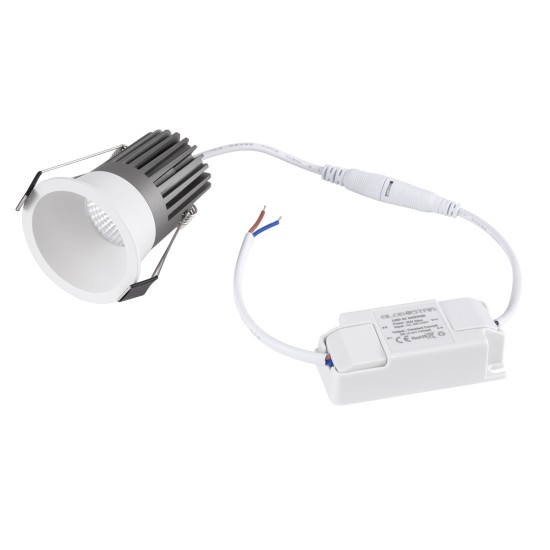 MICRO-B 60243 Χωνευτό LED Spot Downlight TrimLess Φ6cm 7W 875lm 38° AC 220-240V IP20 Φ6 x Υ7.8cm - Στρόγγυλο - Λευκό - Θερμό Λευκό 2700K - Bridgelux COB - 5 Years Warranty MICRO-B 60243 Χωνευτό LED Spot Downlight TrimLess Φ6cm 7W 875lm 38° AC 220-240V IP20 Φ6 x Υ7.8cm - Στρόγγυλο - Λευκό - Θερμό Λευκό 2700K - Bridgelux COB - 5 Years Warranty