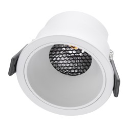 PLUTO-M 60254 Χωνευτό Downlight Σποτ με Honeycomb Anti Glare Reflector LED 10W 1300lm 38° AC 220-240V IP20 Φυσικό Λευκό 4500K - Bridgelux COB Chip & TÜV SÜD Driver - Λευκό Ματ - Μ8.4 x Π8.4 x Υ5.9cm / Q7.5cm - 5 Χρόνια Εγγύηση