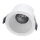 PLUTO-M 60254 Χωνευτό LED Spot Downlight TrimLess Φ8.4cm 10W 1300lm 38° AC 220-240V IP20 Φ8.4 x Υ5.9cm - Στρόγγυλο - Λευκό & Anti-Glare HoneyComb - Φυσικό Λευκό 4500K - Bridgelux COB - 5 Years Warranty