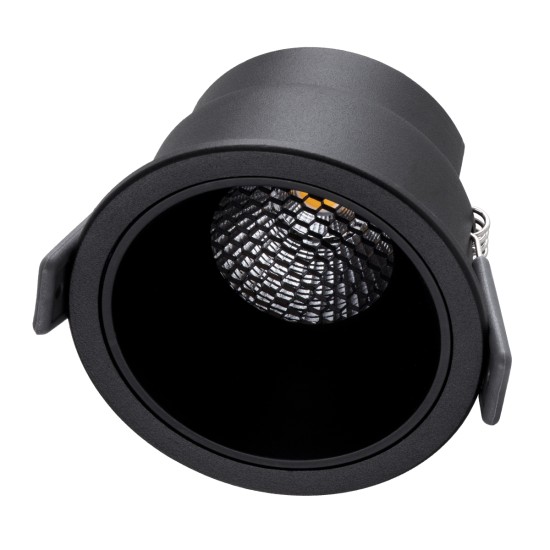 PLUTO-M 60257 Χωνευτό Downlight Σποτ με Honeycomb Anti Glare Reflector LED 10W 1250lm 38° AC 220-240V IP20 Θερμό Λευκό 2700K - Bridgelux COB Chip & TÜV SÜD Driver - Μαύρο Ματ - Μ8.4 x Π8.4 x Υ5.9cm / Q7.5cm - 5 Χρόνια Εγγύηση