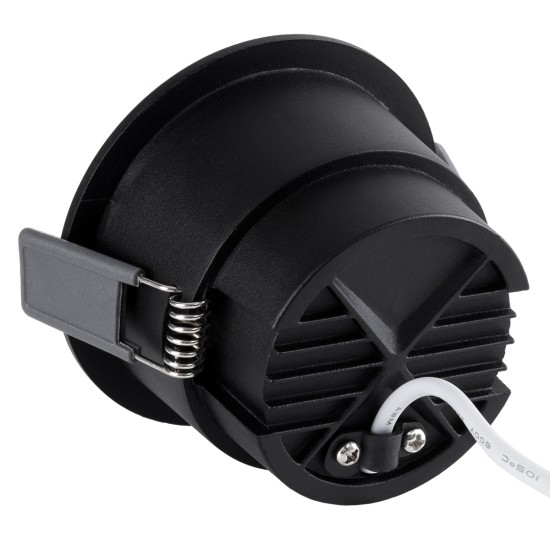 PLUTO-M 60257 Χωνευτό Downlight Σποτ με Honeycomb Anti Glare Reflector LED 10W 1250lm 38° AC 220-240V IP20 Θερμό Λευκό 2700K - Bridgelux COB Chip & TÜV SÜD Driver - Μαύρο Ματ - Μ8.4 x Π8.4 x Υ5.9cm / Q7.5cm - 5 Χρόνια Εγγύηση