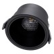 PLUTO-B 60263 Χωνευτό Downlight Σποτ με Honeycomb Anti Glare Reflector LED 15W 1875lm 38° AC 220-240V IP20 Θερμό Λευκό 2700K - Bridgelux COB Chip & TÜV SÜD Driver - Μαύρο Ματ - Μ10.4 x Π10.4 x Υ6.5cm / Q9.5cm - 5 Χρόνια Εγγύηση
