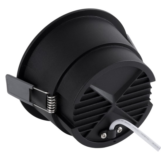 PLUTO-B 60263 Χωνευτό Downlight Σποτ με Honeycomb Anti Glare Reflector LED 15W 1875lm 38° AC 220-240V IP20 Θερμό Λευκό 2700K - Bridgelux COB Chip & TÜV SÜD Driver - Μαύρο Ματ - Μ10.4 x Π10.4 x Υ6.5cm / Q9.5cm - 5 Χρόνια Εγγύηση