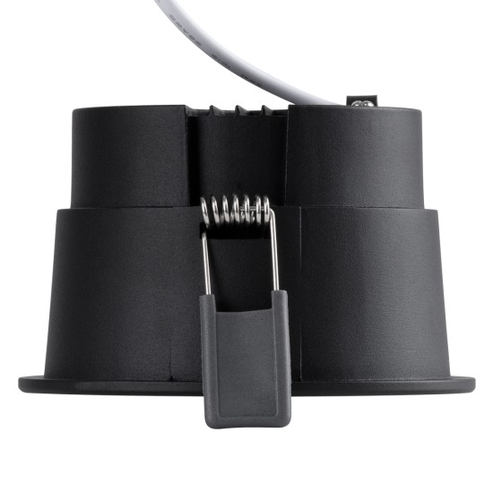 PLUTO-B 60263 Χωνευτό Downlight Σποτ με Honeycomb Anti Glare Reflector LED 15W 1875lm 38° AC 220-240V IP20 Θερμό Λευκό 2700K - Bridgelux COB Chip & TÜV SÜD Driver - Μαύρο Ματ - Μ10.4 x Π10.4 x Υ6.5cm / Q9.5cm - 5 Χρόνια Εγγύηση