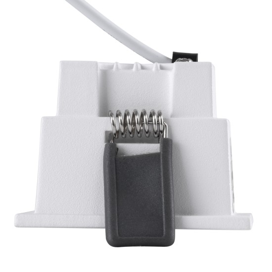 PLUTO-S 60265 Χωνευτό Downlight Σποτ με Honeycomb Anti Glare Reflector LED 7W 875lm 38° AC 220-240V IP20 Θερμό Λευκό 2700K - Bridgelux COB Chip & TÜV SÜD Driver - Λευκό & Μαύρο Ματ - Μ6.4 x Π6.4 x Υ4.9cm / Q5.5 x 5.5cm x - 5 Χρόνια Εγγύηση