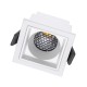 PLUTO-S 60266 Χωνευτό LED Spot Downlight TrimLess Μ6.4xΠ6.4cm 7W 910lm 38° AC 220-240V IP20 Μ6.4 x Π6.4 x Υ4.9cm - Τετράγωνο - Λευκό & Anti-Glare HoneyComb - Φυσικό Λευκό 4500K - Bridgelux COB - 5 Years Warranty