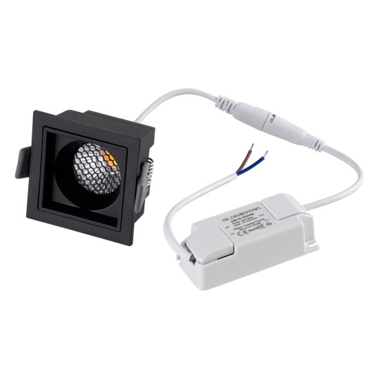 PLUTO-S 60268 Χωνευτό LED Spot Downlight TrimLess Μ6.4xΠ6.4cm 7W 910lm 38° AC 220-240V IP20 Μ6.4 x Π6.4 x Υ4.9cm - Τετράγωνο - Μαύρο & Anti-Glare HoneyComb - Φυσικό Λευκό 4500K - Bridgelux COB - 5 Years Warranty PLUTO-S 60268 Χωνευτό LED Spot Downlight TrimLess Μ6.4xΠ6.4cm 7W 910lm 38° AC 220-240V IP20 Μ6.4 x Π6.4 x Υ4.9cm - Τετράγωνο - Μαύρο & Anti-Glare HoneyComb - Φυσικό Λευκό 4500K - Bridgelux COB - 5 Years Warranty