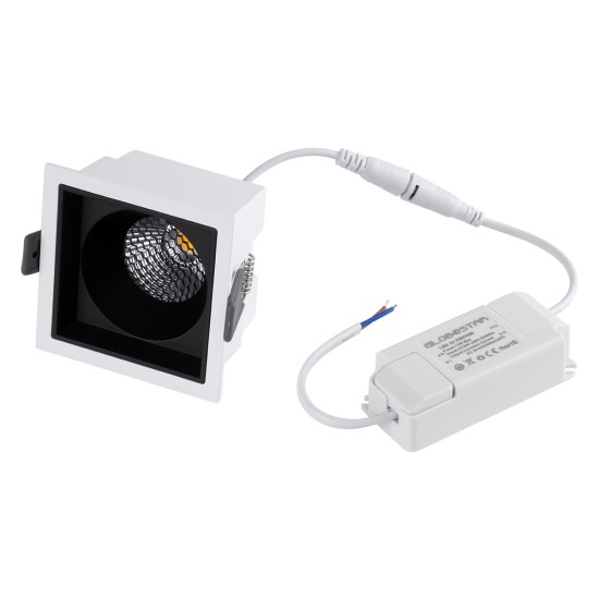 PLUTO-M 60270 Χωνευτό LED Spot Downlight TrimLess Μ8.4xΠ8.4cm 10W 1300lm 38° AC 220-240V IP20 Μ8.4 x Π8.4 x Υ5.9cm - Τετράγωνο - Λευκό με Μαύρο Κάτοπτρο & Anti-Glare HoneyComb - Φυσικό Λευκό 4500K - Bridgelux COB - 5 Years Warranty PLUTO-M 60270 Χωνευτό LED Spot Downlight TrimLess Μ8.4xΠ8.4cm 10W 1300lm 38° AC 220-240V IP20 Μ8.4 x Π8.4 x Υ5.9cm - Τετράγωνο - Λευκό με Μαύρο Κάτοπτρο & Anti-Glare HoneyComb - Φυσικό Λευκό 4500K - Bridgelux COB - 5 Years Warranty