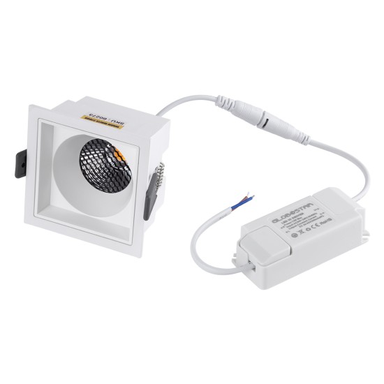 PLUTO-M 60273 Χωνευτό LED Spot Downlight TrimLess Μ8.4xΠ8.4cm 10W 1250lm 38° AC 220-240V IP20 Μ8.4 x Π8.4 x Υ5.9cm - Τετράγωνο - Λευκό & Anti-Glare HoneyComb - Θερμό Λευκό 2700K - Bridgelux COB - 5 Years Warranty PLUTO-M 60273 Χωνευτό LED Spot Downlight TrimLess Μ8.4xΠ8.4cm 10W 1250lm 38° AC 220-240V IP20 Μ8.4 x Π8.4 x Υ5.9cm - Τετράγωνο - Λευκό & Anti-Glare HoneyComb - Θερμό Λευκό 2700K - Bridgelux COB - 5 Years Warranty