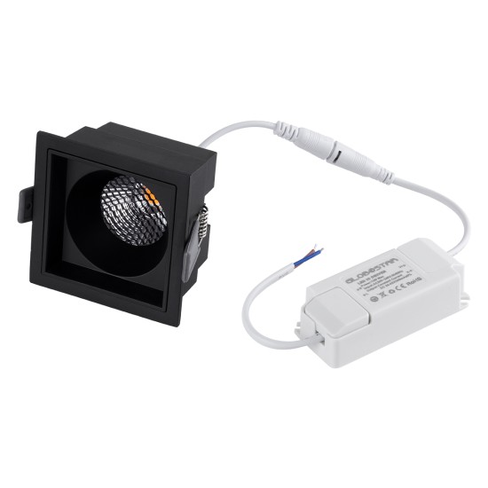 PLUTO-M 60275 Χωνευτό LED Spot Downlight TrimLess Μ8.4xΠ8.4cm 10W 1250lm 38° AC 220-240V IP20 Μ8.4 x Π8.4 x Υ5.9cm - Τετράγωνο - Μαύρο & Anti-Glare HoneyComb - Θερμό Λευκό 2700K - Bridgelux COB - 5 Years Warranty PLUTO-M 60275 Χωνευτό LED Spot Downlight TrimLess Μ8.4xΠ8.4cm 10W 1250lm 38° AC 220-240V IP20 Μ8.4 x Π8.4 x Υ5.9cm - Τετράγωνο - Μαύρο & Anti-Glare HoneyComb - Θερμό Λευκό 2700K - Bridgelux COB - 5 Years Warranty