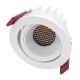 LEO-R 60284 Χωνευτό LED Spot Downlight TrimLess Φ8.5cm 10W 1300lm 38° AC 220-240V IP20 Φ8.5 x Υ6.6cm - Στρόγγυλο - Κινούμενο - Λευκό & Anti-Glare HoneyComb - Φυσικό Λευκό 4500K - Bridgelux COB - 5 Years Warranty