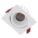 LEO-SQ 60290 Χωνευτό LED Spot Downlight TrimLess Μ8.5xΠ8.5cm 10W 1300lm 38° AC 220-240V IP20 Μ8.5 x Π8.5 x Υ6.6cm - Τετράγωνο - Κινούμενο - Λευκό & Anti-Glare HoneyComb - Φυσικό Λευκό 4500K - Bridgelux COB - 5 Years Warranty