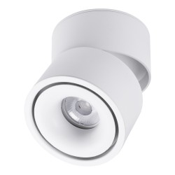 OMEGA-S 60298 Κινούμενο Downlight Σποτ LED 12W 1560lm 36° AC 220-240V IP20 Φυσικό Λευκό 4500K - Bridgelux COB Chip & TÜV SÜD Driver - Λευκό Ματ - Μ10 x Π10 x Υ10.5cm - 5 Χρόνια Εγγύηση