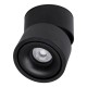OMEGA-S 60301 Κινούμενο Downlight Σποτ LED 12W 1500lm 36° AC 220-240V IP20 Θερμό Λευκό 2700K - Bridgelux COB Chip & TÜV SÜD Driver - Μαύρο Ματ - Μ10 x Π10 x Υ10.5cm - 5 Χρόνια Εγγύηση