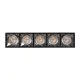 LUMINAR SUPERIOR 60329 Επιφανειακό LED Spot Downlight TrimLess 20W 2700lm 36° AC 220-240V IP20 Μ19.5 x Π4.2 x Υ6.6cm - Μαύρο με Κάτοπτρο Χρωμίου - Θερμό Λευκό 2700K - Bridgelux High Lumen Chip Gen2 - TÜV Certified Driver - 5 Years Warranty