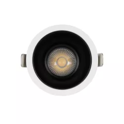 DUSTY 60340 Χωνευτό Downlight Σποτ LED 12W 1380lm 45° AC 220-240V Αδιάβροχο IP65 Φυσικό Λευκό 4500K - Bridgelux COB Chip & TÜV SÜD Driver - Λευκό & Μαύρο Ματ - Μ8.5 x Π8.5 x Υ7cm / Q7.2cm - 5 Χρόνια Εγγύηση