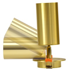 LEO 60352 Χωνευτό Κινούμενο Φωτιστικό Downlight Σποτ με Ντουί 1 x GU10 AC 220-240V IP20 - Χρυσό Πλατίνα - Μ9 x Π9 x Υ17cm / Q7cm