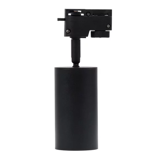 LEO 60353 Κινούμενο Φωτιστικό Σποτ Ράγας με Ντουί 1 x GU10 AC 220-240V IP20 - Μαύρο Ματ - Μ6 x Π6 x Υ19cm