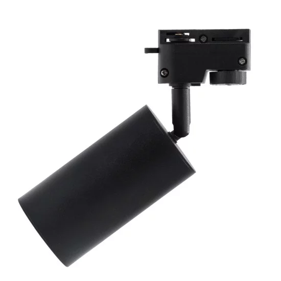 LEO 60353 Κινούμενο Φωτιστικό Σποτ Ράγας με Ντουί 1 x GU10 AC 220-240V IP20 - Μαύρο Ματ - Μ6 x Π6 x Υ19cm