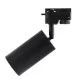 LEO 60353 Κινούμενο Φωτιστικό Σποτ Ράγας με Ντουί 1 x GU10 AC 220-240V IP20 - Μαύρο Ματ - Μ6 x Π6 x Υ19cm