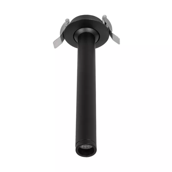 DALE 60372 Χωνευτό Κινούμενο Downlight Σποτ LED 5W 500lm 36° AC 220-240V IP20 Θερμό Λευκό 2700K - Bridgelux COB Chip & TÜV SÜD Driver - Μαύρο Ματ - Μ6.4 x Π6.4 x Υ20cm / Q5.5cm - 5 Χρόνια Εγγύηση