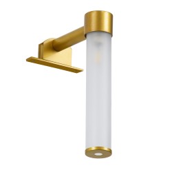 ELSA 60405 Μοντέρνο Φωτιστικό Τοίχου - Απλίκα Καθρέπτη Μπάνιου με Ντουί 1 x G9 AC 220-240V IP44 - Χρυσό & Λευκό - Μ3.5 x Π13.5 x Υ20cm