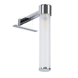 ELSA 60406 Μοντέρνο Φωτιστικό Τοίχου - Απλίκα Καθρέπτη Μπάνιου με Ντουί 1 x G9 AC 220-240V IP44 - Νίκελ Χρώμιο & Λευκό - Μ3.5 x Π13.5 x Υ20cm