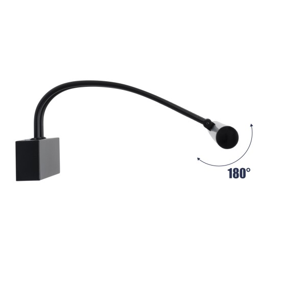 LAURA 60424 Μοντέρνο Φωτιστικό Τοίχου - Απλίκα Καθρέπτη Μπάνιου LED 12W 1400lm 120° AC 220-240V IP44 Φυσικό Λευκό 4500K - Lumileds SMD Chip & TÜV SÜD Driver - Μαύρο Ματ - Μ60 x Π27 x Υ13cm - 3 Χρόνια Εγγύηση