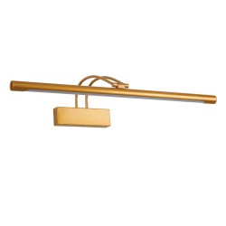 LAURA 60427 Μοντέρνο Φωτιστικό Τοίχου - Απλίκα Καθρέπτη Μπάνιου LED 12W 1400lm 120° AC 220-240V IP44 Φυσικό Λευκό 4500K - Lumileds SMD Chip & TÜV SÜD Driver - Χάλκινο - Μ60 x Π27 x Υ13cm - 3 Χρόνια Εγγύηση