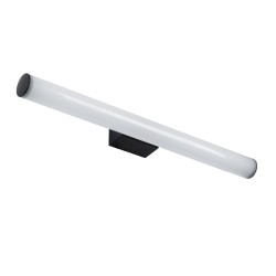 MABEL 60428 Μοντέρνο Φωτιστικό Τοίχου - Απλίκα Καθρέπτη Μπάνιου LED 12W 1400lm 240° AC 220-240V IP44 Φυσικό Λευκό 4500K - Lumileds SMD Chip & TÜV SÜD Driver - Μαύρο Ματ & Λευκό - Μ60 x Π10 x Υ5cm - 3 Χρόνια Εγγύηση