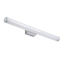 MABEL 60430 Μοντέρνο Φωτιστικό Τοίχου - Απλίκα Καθρέπτη Μπάνιου LED 12W 1400lm 240° AC 220-240V IP44 Φυσικό Λευκό 4500K - Lumileds SMD Chip & TÜV SÜD Driver - Νίκελ Χρώμιο - Μ60 x Π10 x Υ5cm - 3 Χρόνια Εγγύηση