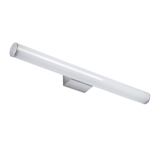 MABEL 60430 Μοντέρνο Φωτιστικό Τοίχου - Απλίκα Καθρέπτη Μπάνιου LED 12W 1400lm 240° AC 220-240V IP44 Φυσικό Λευκό 4500K - Lumileds SMD Chip & TÜV SÜD Driver - Νίκελ Χρώμιο - Μ60 x Π10 x Υ5cm - 3 Χρόνια Εγγύηση