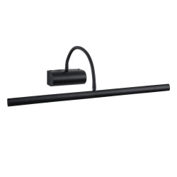 TROIS 60436 Μοντέρνο Φωτιστικό Τοίχου - Απλίκα Καθρέπτη Μπάνιου LED 12W 1400lm 120° AC 220-240V IP44 Φυσικό Λευκό 4500K - Lumileds SMD Chip & TÜV SÜD Driver - Μαύρο Ματ - Μ60 x Π24 x Υ18cm - 3 Χρόνια Εγγύηση